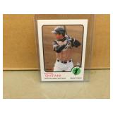 Shohei Ohtani 1973 Topps style baseball card
