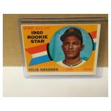 1960 Topps RC Julio Navarro #140(pen mark on back)