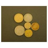 6 - Collectible Spanish Coins - Various Years