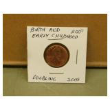 2009 USA Birth & Early Childhood Doubling Penny