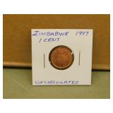 1979 Zimbabwe One Cent Coin - uncirculated