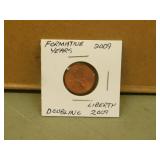 2009 USA Liberty Formative Years Doubling Penny