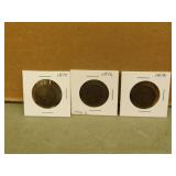 Canadian One Cent Coins - 1995, 1896, 1898