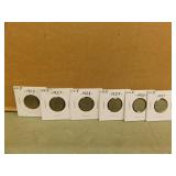 11 - George V Nickels - Different Dates