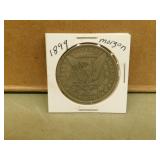 1899 US Morgan Silver Dollar Coin- Reproduction