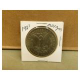 1921 US Morgan Silver Dollar Coin- Reproduction