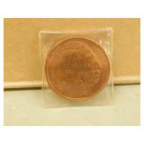2012  1oz  US Copper Coin