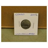 2002 Congo 50 centimes Coin - uncirculated