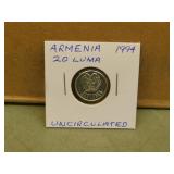 1994 Armenia 20 Luma coin - uncirculated