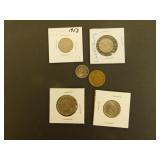 6 - Collectible Luxenburg Coins-Various Years