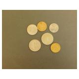 6 - Collectible Kuwait Coins-Various Years