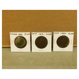 3 - british 1/2 Pennies