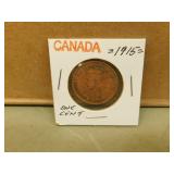 1915 Canadian George V One Cent Penny