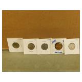 5 - Collectible Canadian Nickels-Various Years