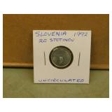 1992 Slovenia 20 Stotinov Coin - uncirculated