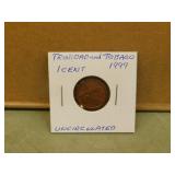 1999 Trinidad & Tobago One Cent Coin-uncirculated