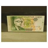 2017 Mauritius 200 Rupees Bank note