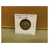 1977 Venezuela One Bolivar - uncirculated