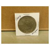 1889 US Morgan Silver Dollar Coin- Reproduction
