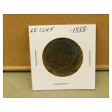 1888 Large Cent Coin