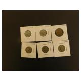 6 - Collectible Canadian Nickels-Various Years