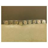 9 Collectible Canadian Quateres - Various Years