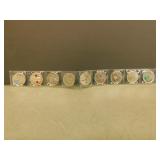 9 Collectible Canadian Quateres - Various Years