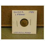 1985 Guinea 1 Franc Coin- uncirculated