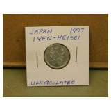 1997 Japanese 1 Yen-heisei Coin - uncirculated