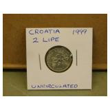 1999 Croatia 2 Lipe Coin - uncirculated