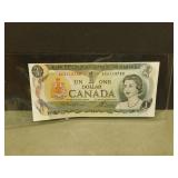 1973 Canadian One Dollar Bank Note