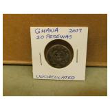 2007 Ghana 20 Pasewas   - uncirculated