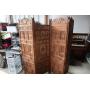 4 Panel Carved Wooden Privacy Screen