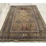LARGE VINTAGE AREA RUG, OLIVE GREEN, 116" X 91"