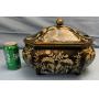 DECORATIVE CONTAINER/BOX WITH LID - PLASTER