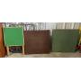 (3X) VINTAGE FOLDING GAME TABLES WITH FELT