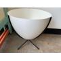 RETRO BULLET PLANTER - METAL BASE, WHITE