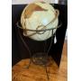 WORLD GLOBE BY REPLOGLE GLOBES IN METAL STAND