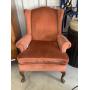 VINTAGE QUEEN ANNE WING BACK CHAIR