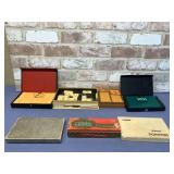 TUB LOT: BOXED SETS OF DOMINOES & LOOSE DOMINOES