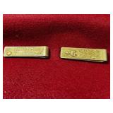 VINTAGE SIAM MONEY CLIPS - SILVER PLATED