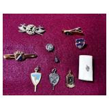 ASSORTED JEWELRY - SOME SCHOOL RELATED PINS &