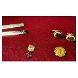 ASSORTED NURSING PINS & CUFFLINKS