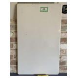 VINTAGE WHITE ENAMEL STOVE COVER -