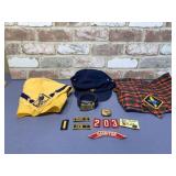 CONTAINER OF BOY SCOUT OF AMERICA ITEMS -