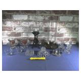 BOX LOT: ASSORTED CANDLE HOLDERS