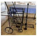 (2 PCS) ROLLING CARTS- 1 SAMSONITE LUGGAGE CARRIER