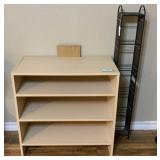 (2 PCS) SHELVING UNIT & DVD TOWER