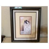 FRAMED AND MATTED "FIRST KISS" PRINT BY WILLIAM