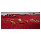 (8 PCS) ASSORTED BAR TIE CLIPS & TIE TACS